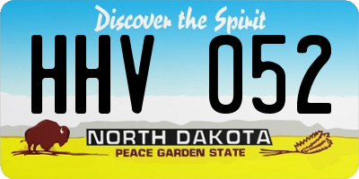 ND license plate HHV052