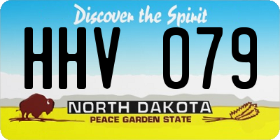 ND license plate HHV079