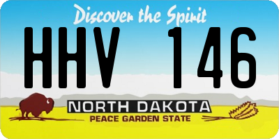 ND license plate HHV146