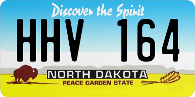 ND license plate HHV164