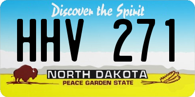 ND license plate HHV271