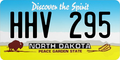 ND license plate HHV295
