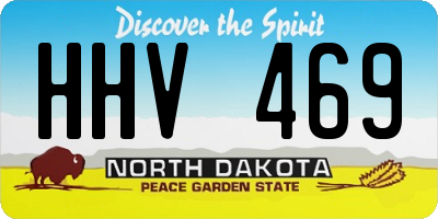 ND license plate HHV469