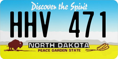 ND license plate HHV471