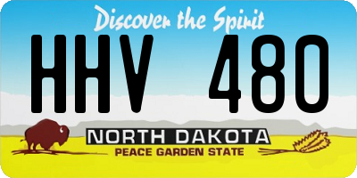 ND license plate HHV480