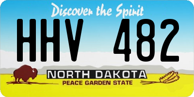 ND license plate HHV482