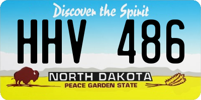 ND license plate HHV486