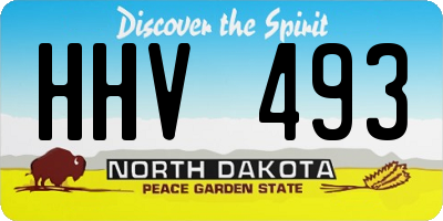 ND license plate HHV493