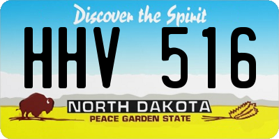 ND license plate HHV516
