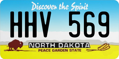 ND license plate HHV569