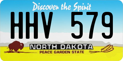 ND license plate HHV579