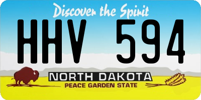 ND license plate HHV594