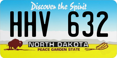 ND license plate HHV632