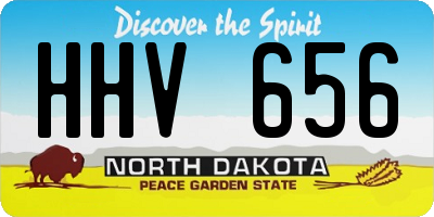 ND license plate HHV656
