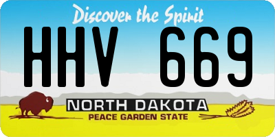 ND license plate HHV669