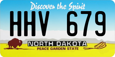 ND license plate HHV679