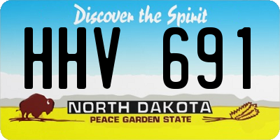 ND license plate HHV691