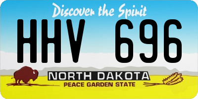 ND license plate HHV696