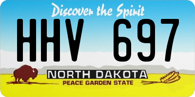 ND license plate HHV697