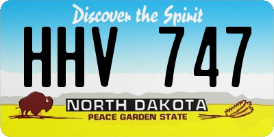 ND license plate HHV747