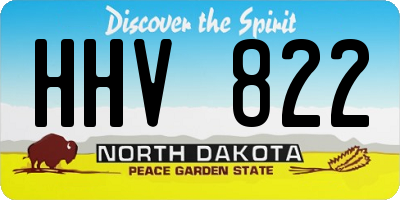 ND license plate HHV822