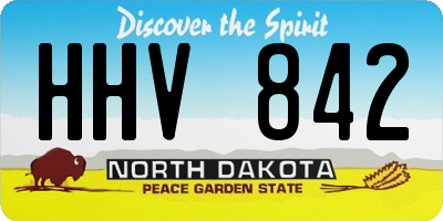 ND license plate HHV842