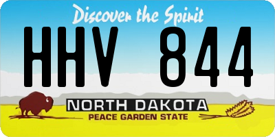 ND license plate HHV844
