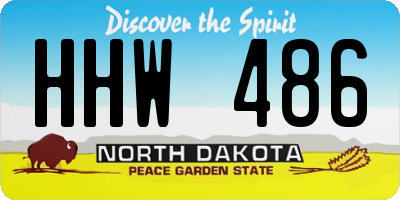 ND license plate HHW486