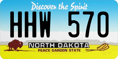 ND license plate HHW570