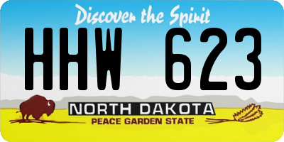 ND license plate HHW623
