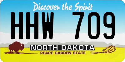 ND license plate HHW709