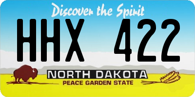 ND license plate HHX422