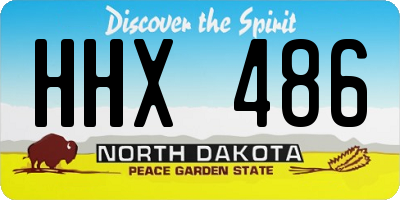 ND license plate HHX486