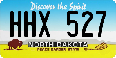 ND license plate HHX527
