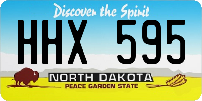 ND license plate HHX595
