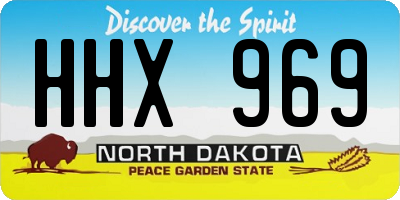 ND license plate HHX969