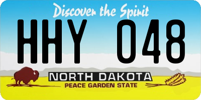 ND license plate HHY048
