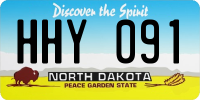 ND license plate HHY091
