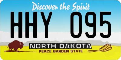 ND license plate HHY095