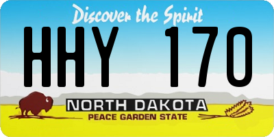 ND license plate HHY170