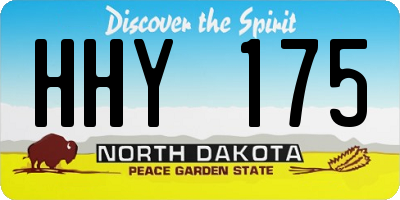 ND license plate HHY175