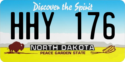 ND license plate HHY176
