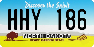 ND license plate HHY186