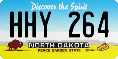 ND license plate HHY264