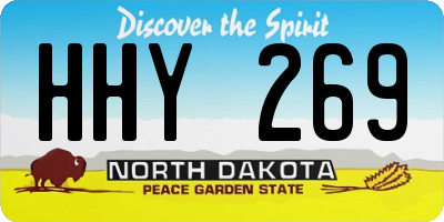 ND license plate HHY269