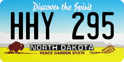 ND license plate HHY295