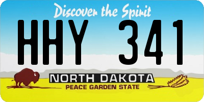 ND license plate HHY341
