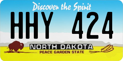 ND license plate HHY424
