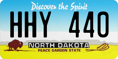 ND license plate HHY440