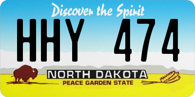 ND license plate HHY474